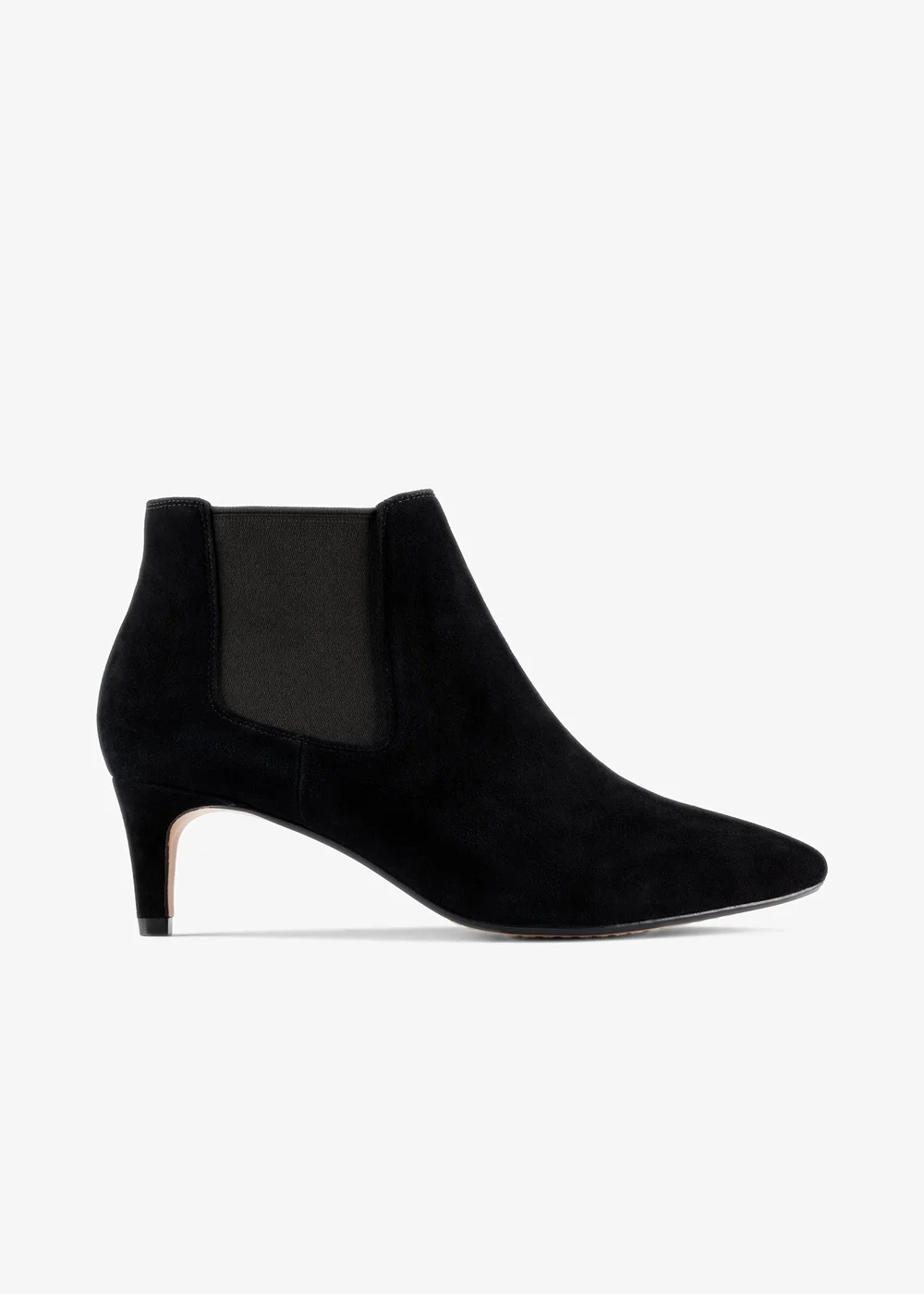 Clarks Womens Black Laina 55 Boot 2 Suede Standard - 7 Image 1