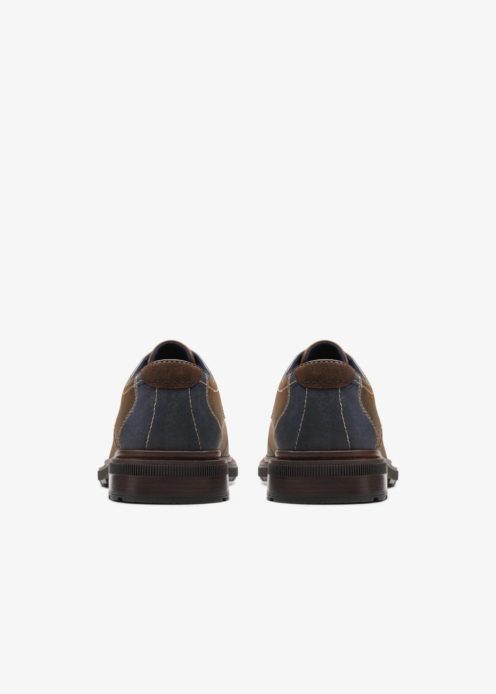 Clarks Mens Brown Burchill Derby Leather Standard - 7.5 Image 5