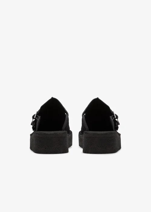 Clarks Originals Womens Black Trek Wedge Mule Suede Standard - 4 Image 5