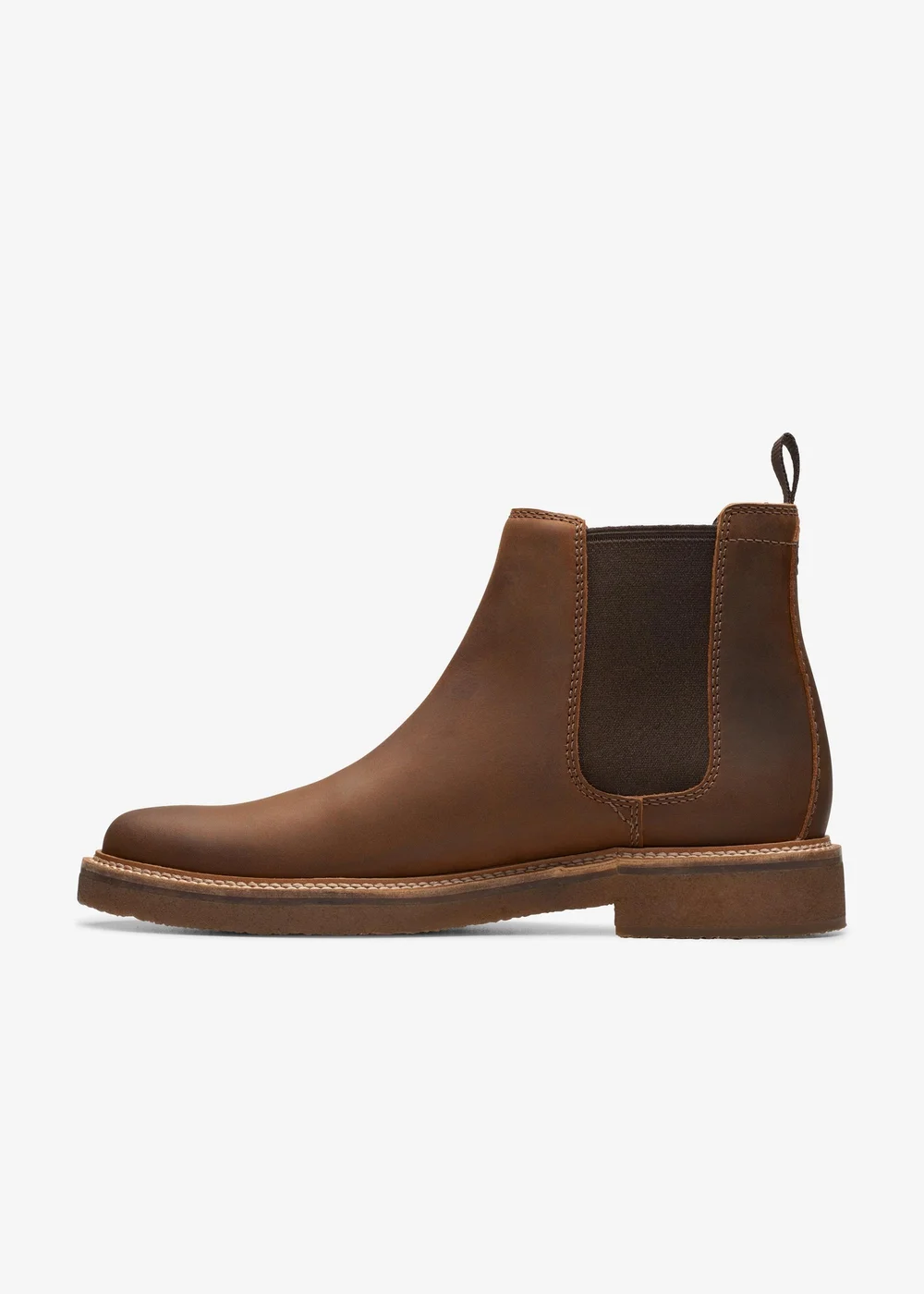 Clarks Mens Brown Clarkdale Easy Chelsea Boot Leather Standard - 10 Image 3