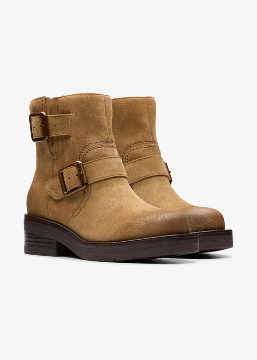 Clarks Womens Brown Rebelle Buckle Leather Standard - 5 Image 4