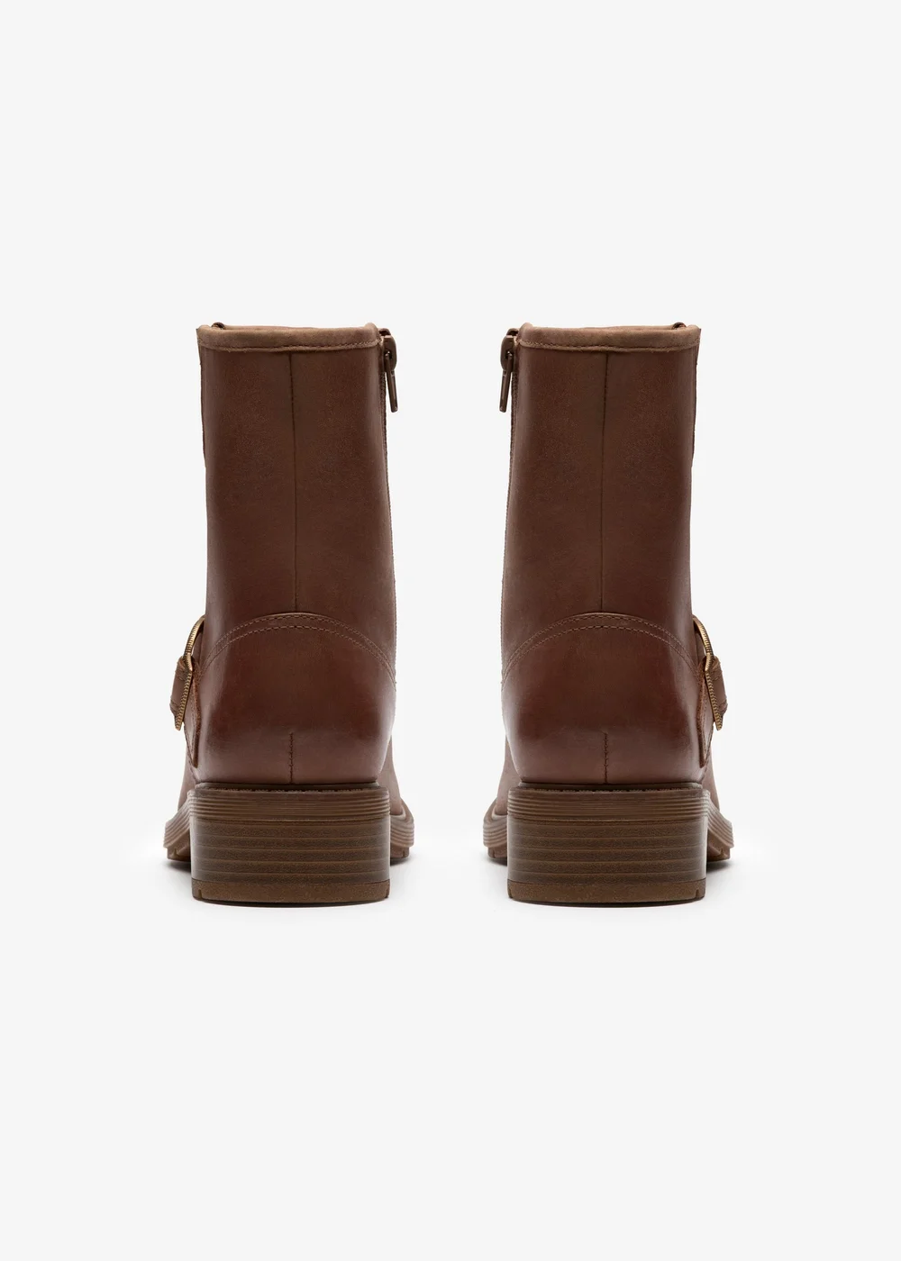 Clarks Womens Brown Hearth Cross Leather Standard - 3.5 Image 5