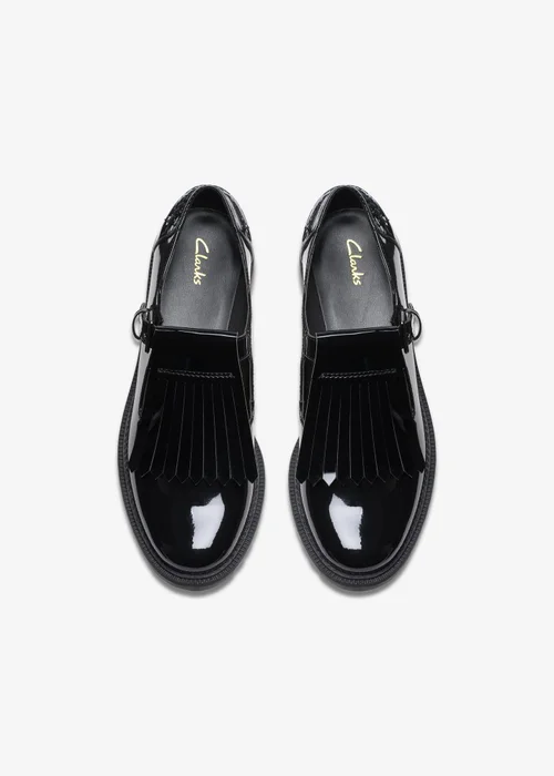 Clarks Womens Black Griffin Mia 2 Patent Standard - 7.5 Image 6