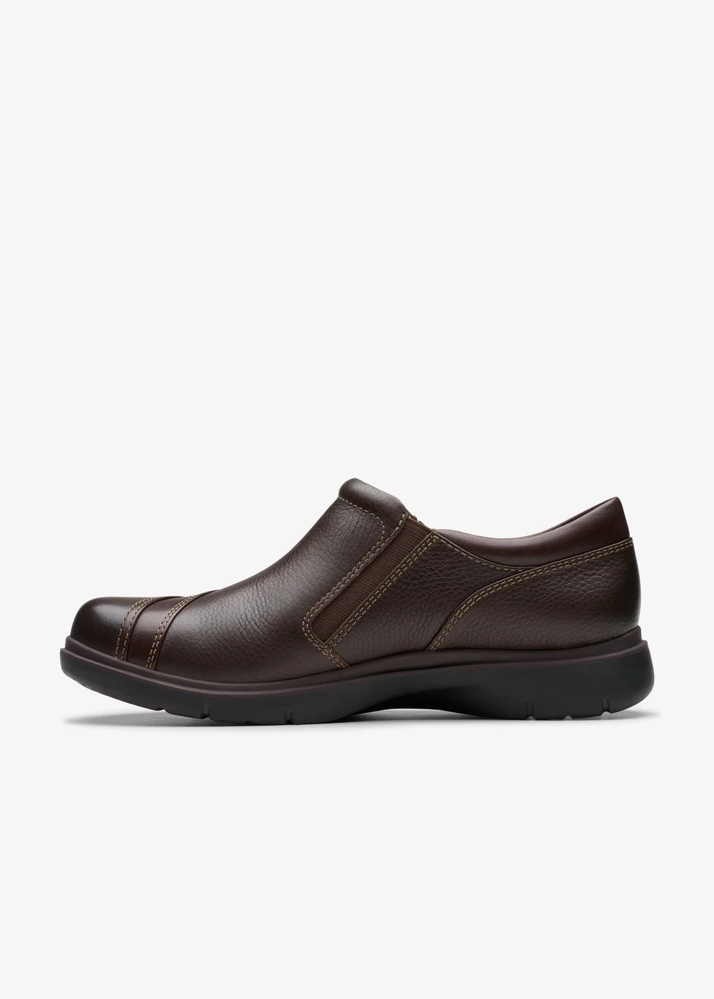 Clarks Womens Brown Certina Pure Leather Wide - 4.5 Image 2