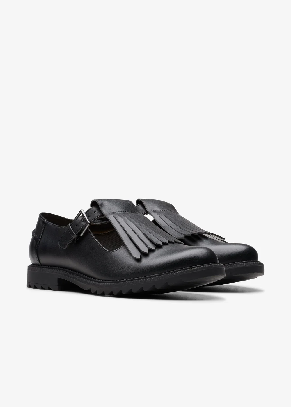 Clarks Womens Black Griffin Mia 2 Leather Standard - 6 Image 4