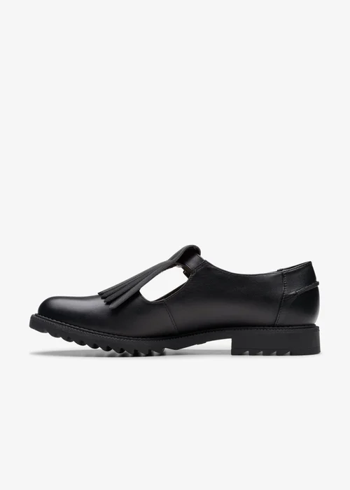 Clarks Womens Black Griffin Mia 2 Leather Standard - 6 Image 2