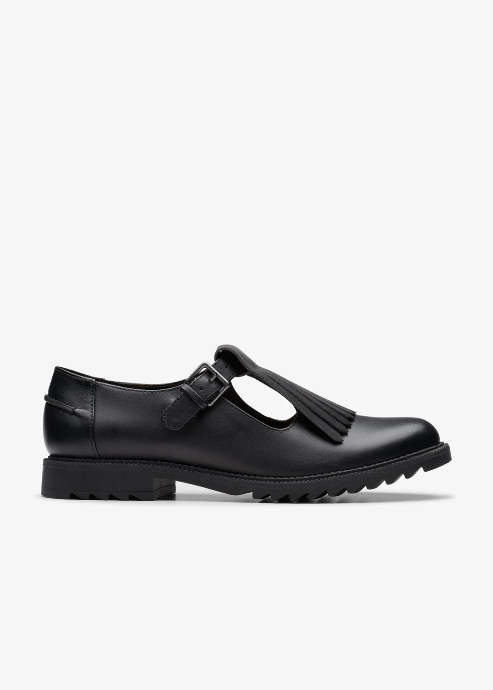 Clarks Womens Black Griffin Mia 2 Leather Standard - 6 Image 1
