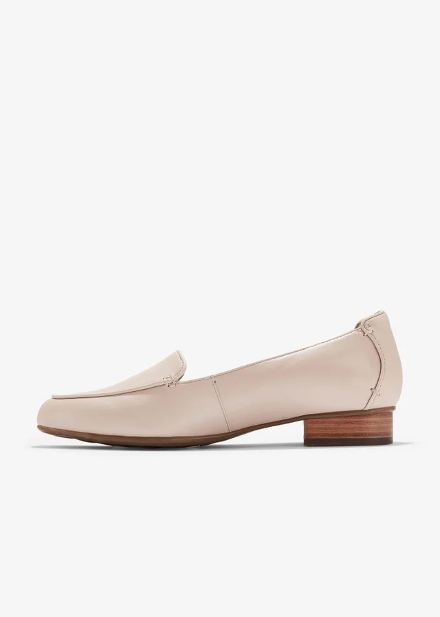 Clarks Womens Beige Keesha Luca Leather Wide