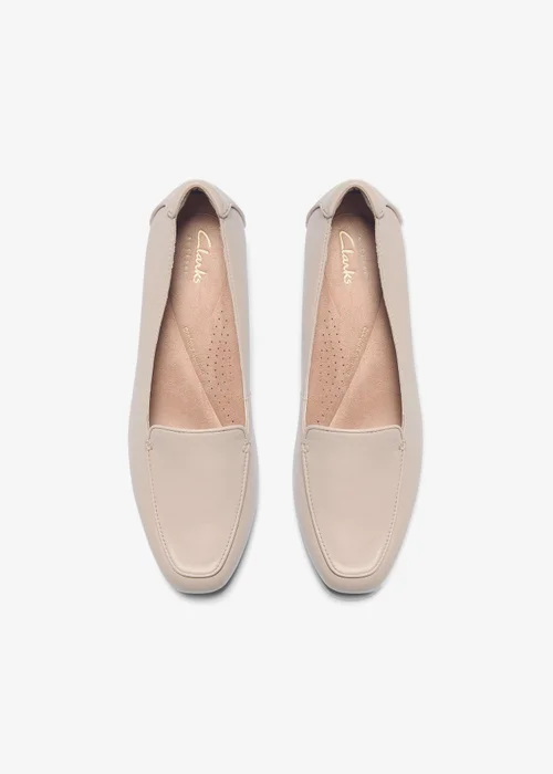 Clarks Womens Beige Keesha Luca Leather Wide - 8 Image 6