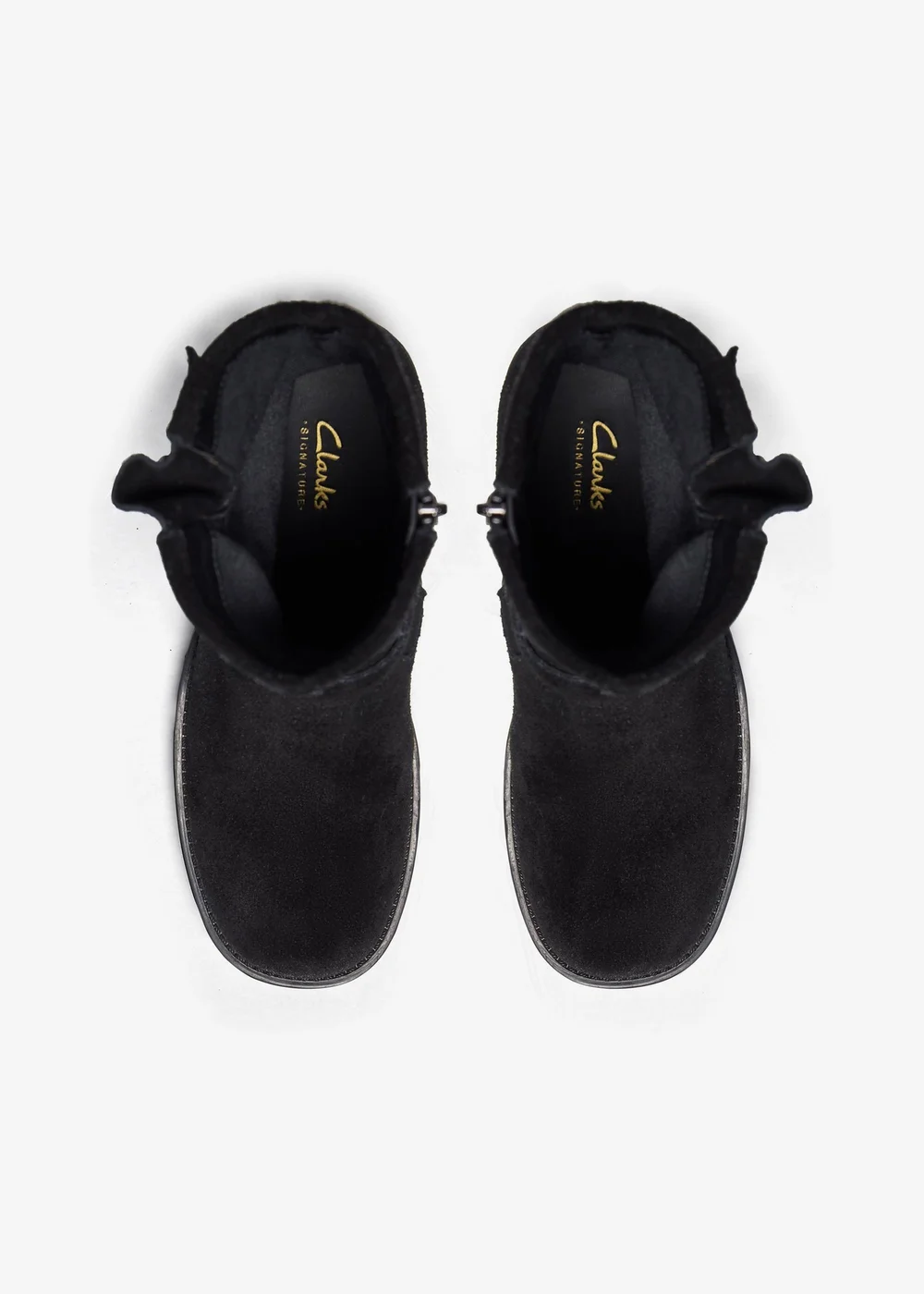 Clarks Womens Black Chai Charm Suede Standard - 4 Image 6