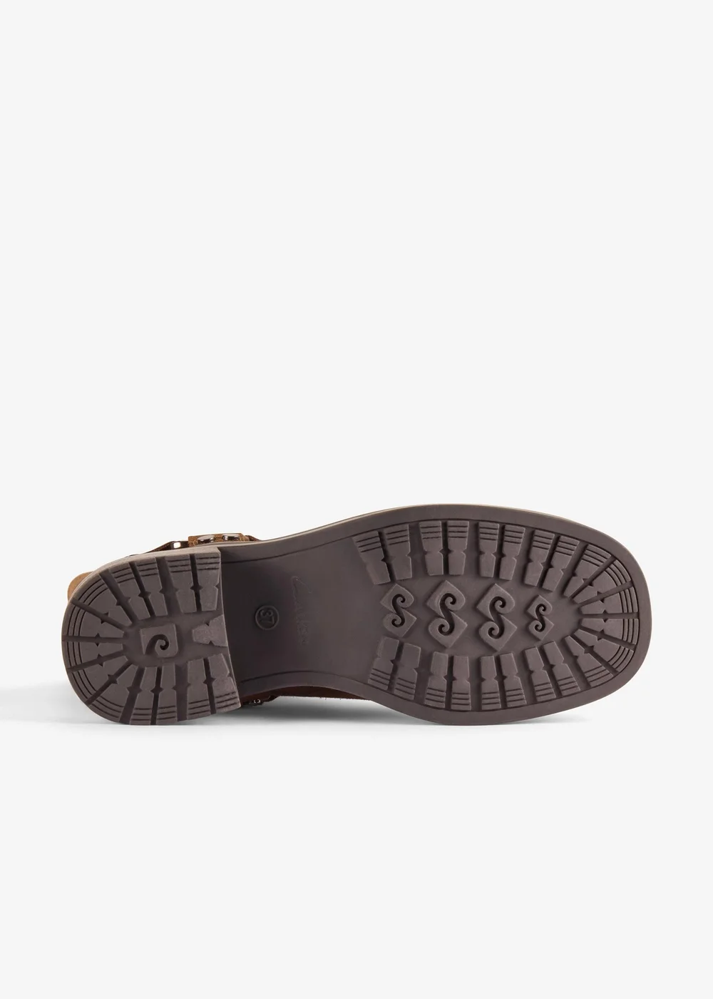 Clarks Womens Brown Chai Bliss Suede Standard - 4 Image 3
