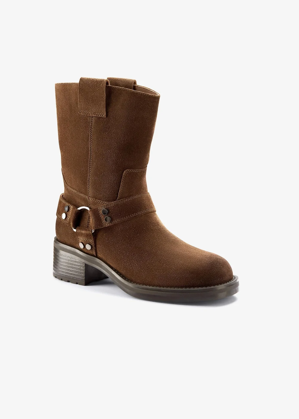 Clarks Womens Brown Chai Bliss Suede Standard - 4 Image 4