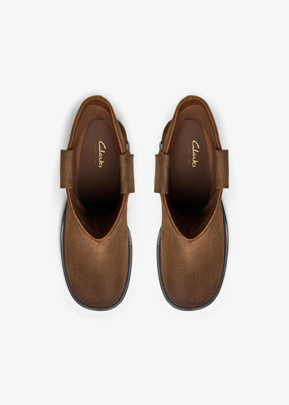 Clarks Womens Brown Chai Bliss Suede Standard - 4 Image 6