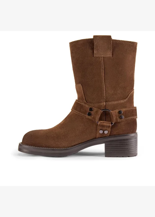 Clarks Womens Brown Chai Bliss Suede Standard - 4 Image 2