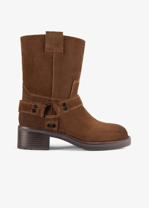 Clarks Womens Brown Chai Bliss Suede Standard - 4 Image 1