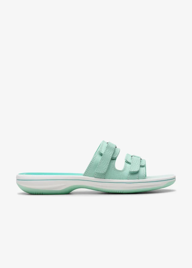 Clarks Cloudsteppers Womens Green Brinkley Piper Synthetic Standard