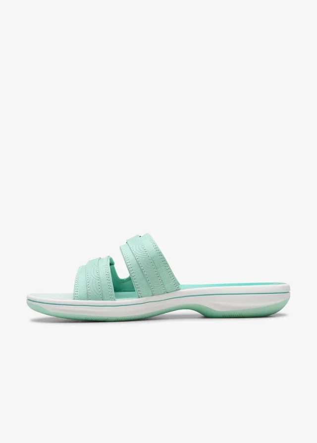 Clarks Cloudsteppers Womens Green Brinkley Piper Synthetic Standard