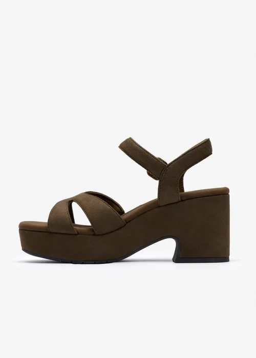 Clarks Womens Green Nerisa Twist Textile Standard - 5 Image 2