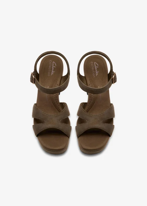Clarks Womens Green Nerisa Twist Textile Standard - 5 Image 6