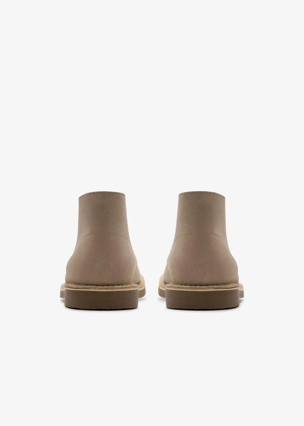 Clarks Mens Beige Shepton Leather Standard - 6 Image 5