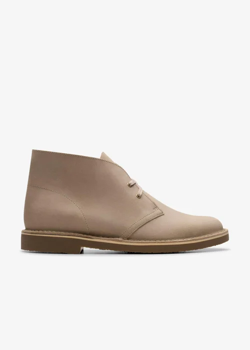 Clarks Mens Beige Shepton Leather Standard - 6 Image 1