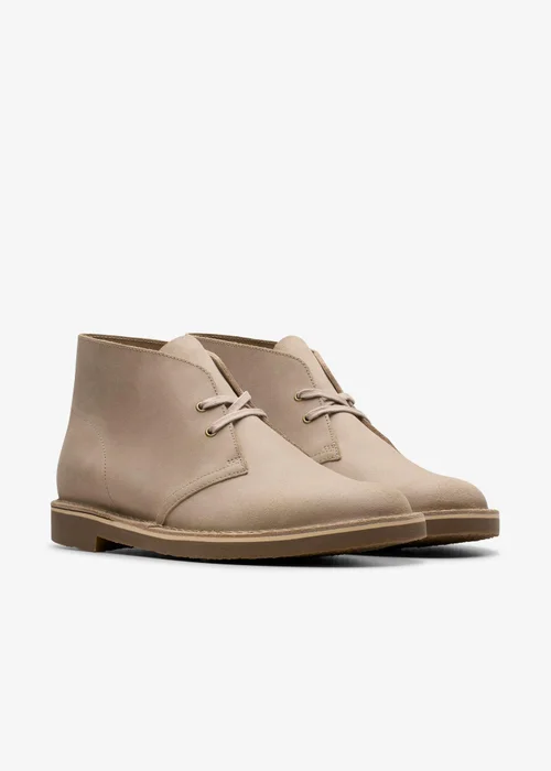Clarks Mens Beige Shepton Leather Standard - 6 Image 4