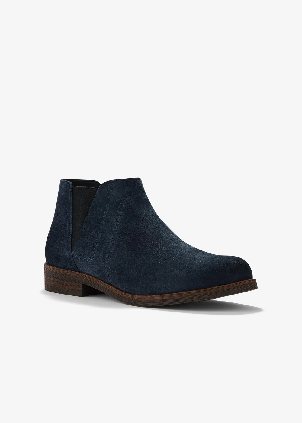 Clarks Womens Blue Demi 2 Beat Suede Standard - 4 Image 4