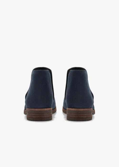 Clarks Womens Blue Demi 2 Beat Suede Standard - 4 Image 5