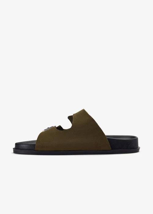 Clarks Womens Green Zarlea Buckle Suede Standard - 6 Image 2