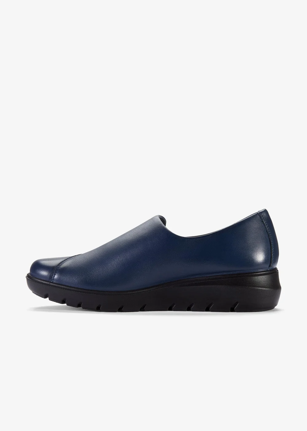 Clarks Womens Blue Un Bay Step Leather Standard - 6 Image 2