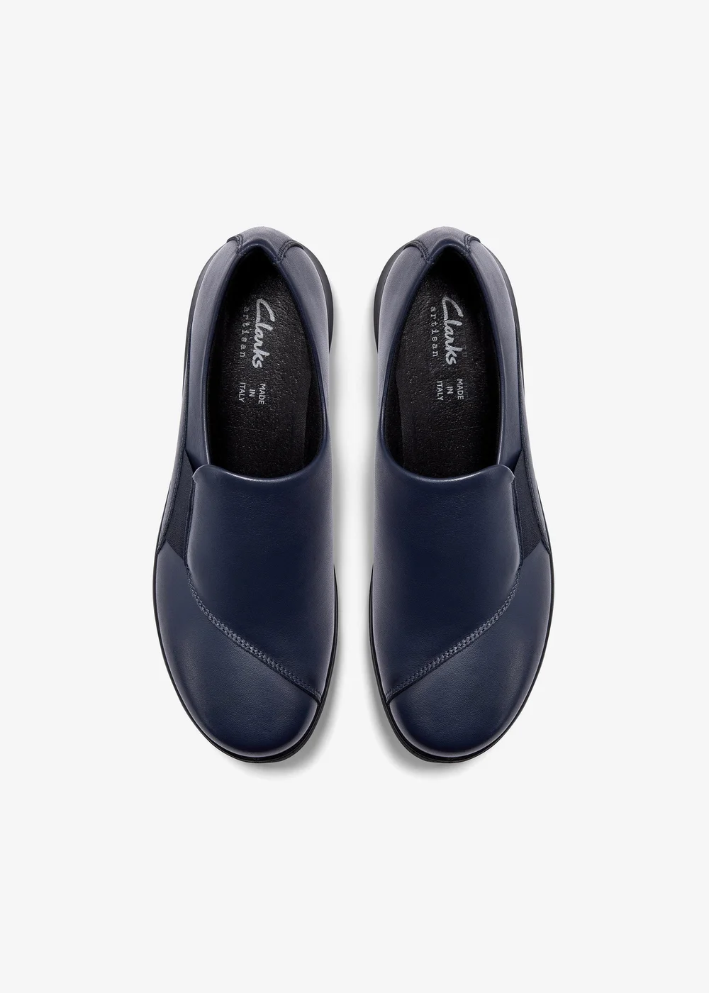 Clarks Womens Blue Un Bay Step Leather Standard - 6 Image 6