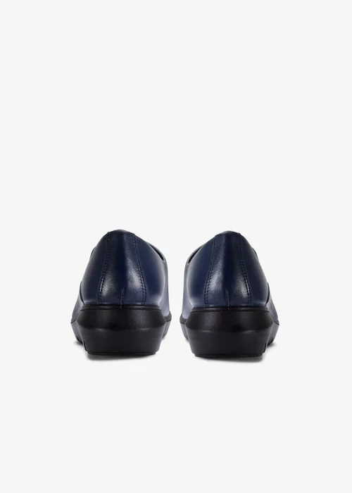 Clarks Womens Blue Un Bay Step Leather Standard - 6 Image 4