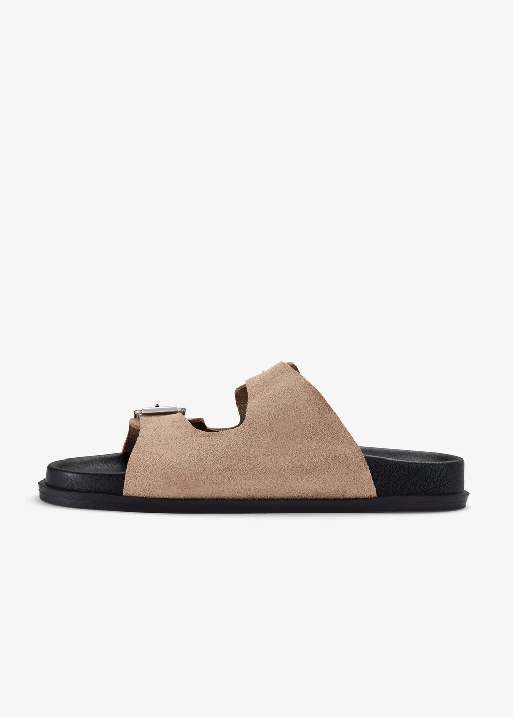 Clarks Womens Beige Zarlea Buckle Suede Standard - 6 Image 2