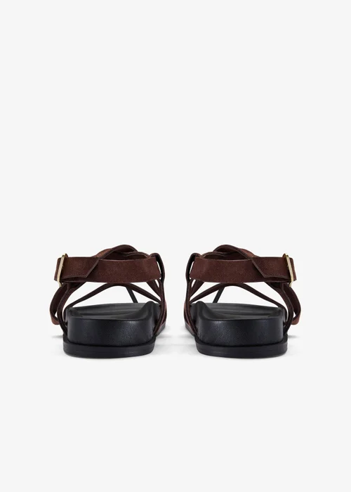 Clarks Womens Brown Zarlea Strap Suede Standard - 4 Image 5