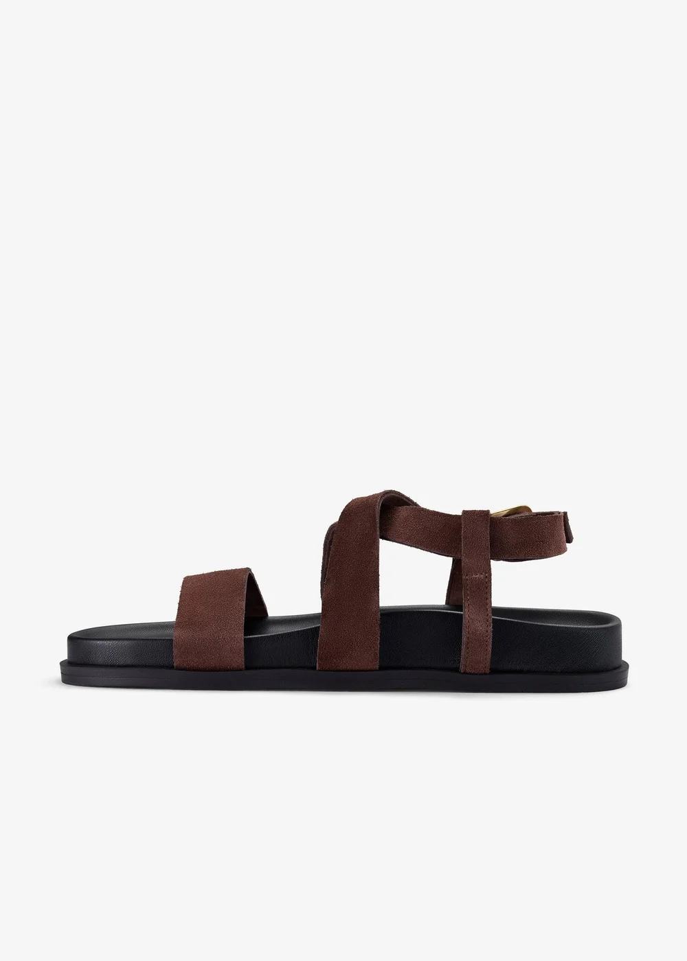 Clarks Womens Brown Zarlea Strap Suede Standard - 4 Image 2
