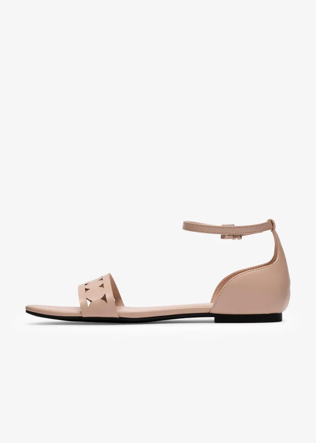 Clarks Womens Beige Kediri Part Synthetic Standard