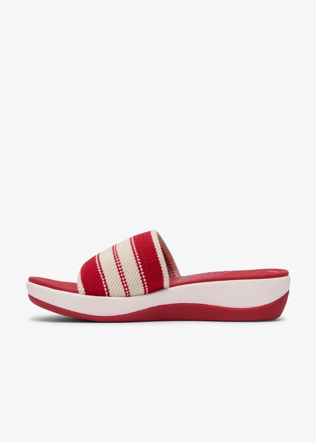 Clarks Cloudsteppers Womens Red Arla Hollis 2 Textile Standard
