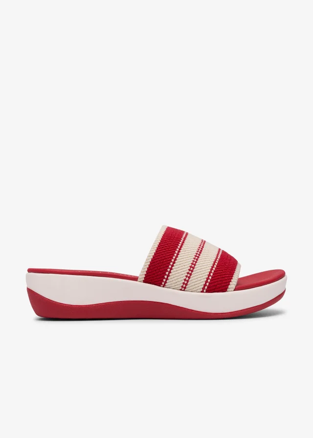 Clarks Cloudsteppers Womens Red Arla Hollis 2 Textile Standard
