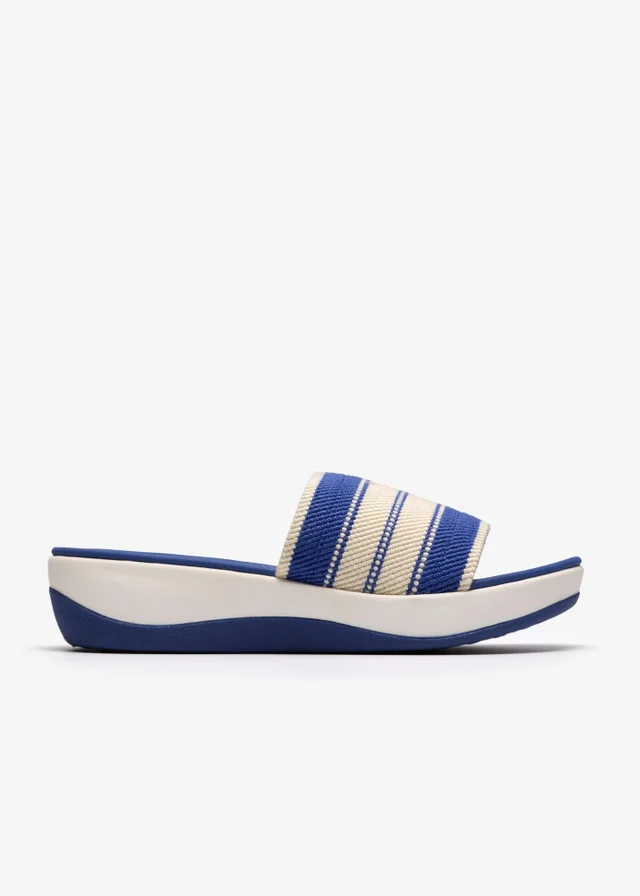 Clarks Cloudsteppers Womens Blue Arla Hollis 2 Textile Standard
