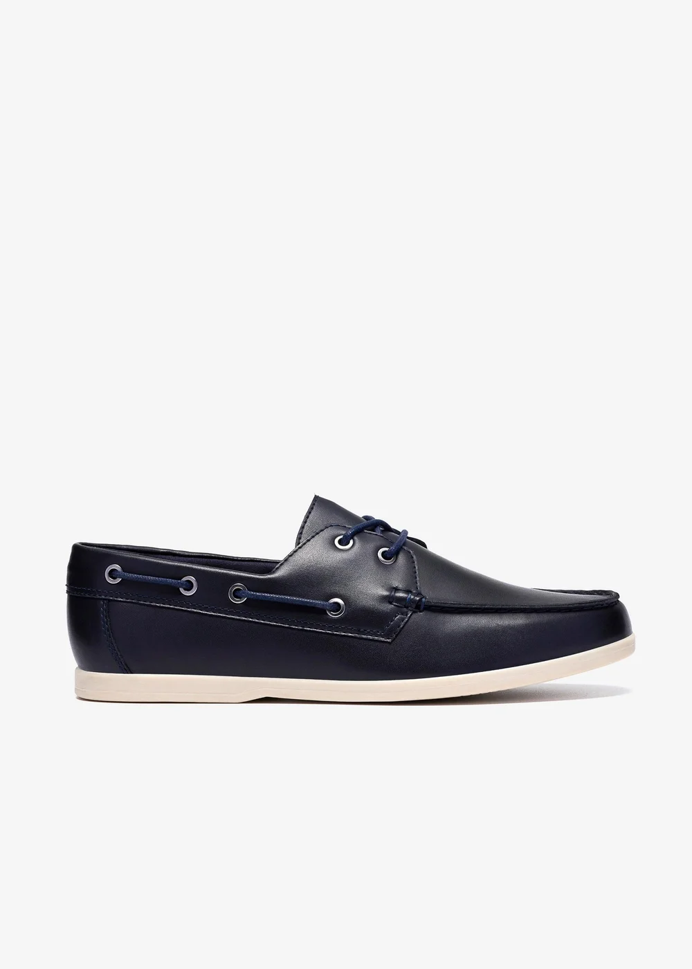 Clarks Mens Blue Ebford Lace Leather Standard - 6 Image 1