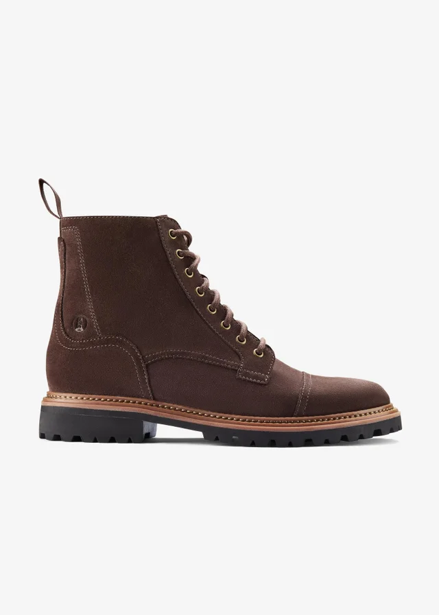 Clarks Mens Brown Clarkridge Hi Suede Standard