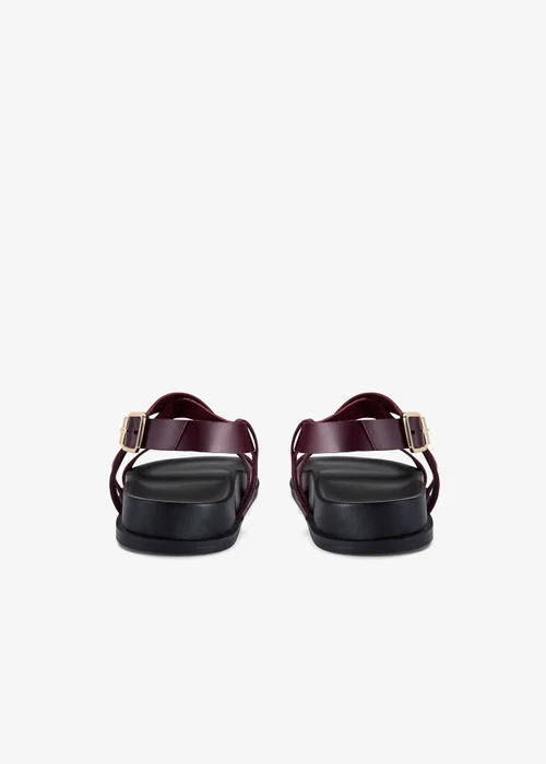 Clarks Womens Red Zarlea Strap Leather Standard - 4 Image 5
