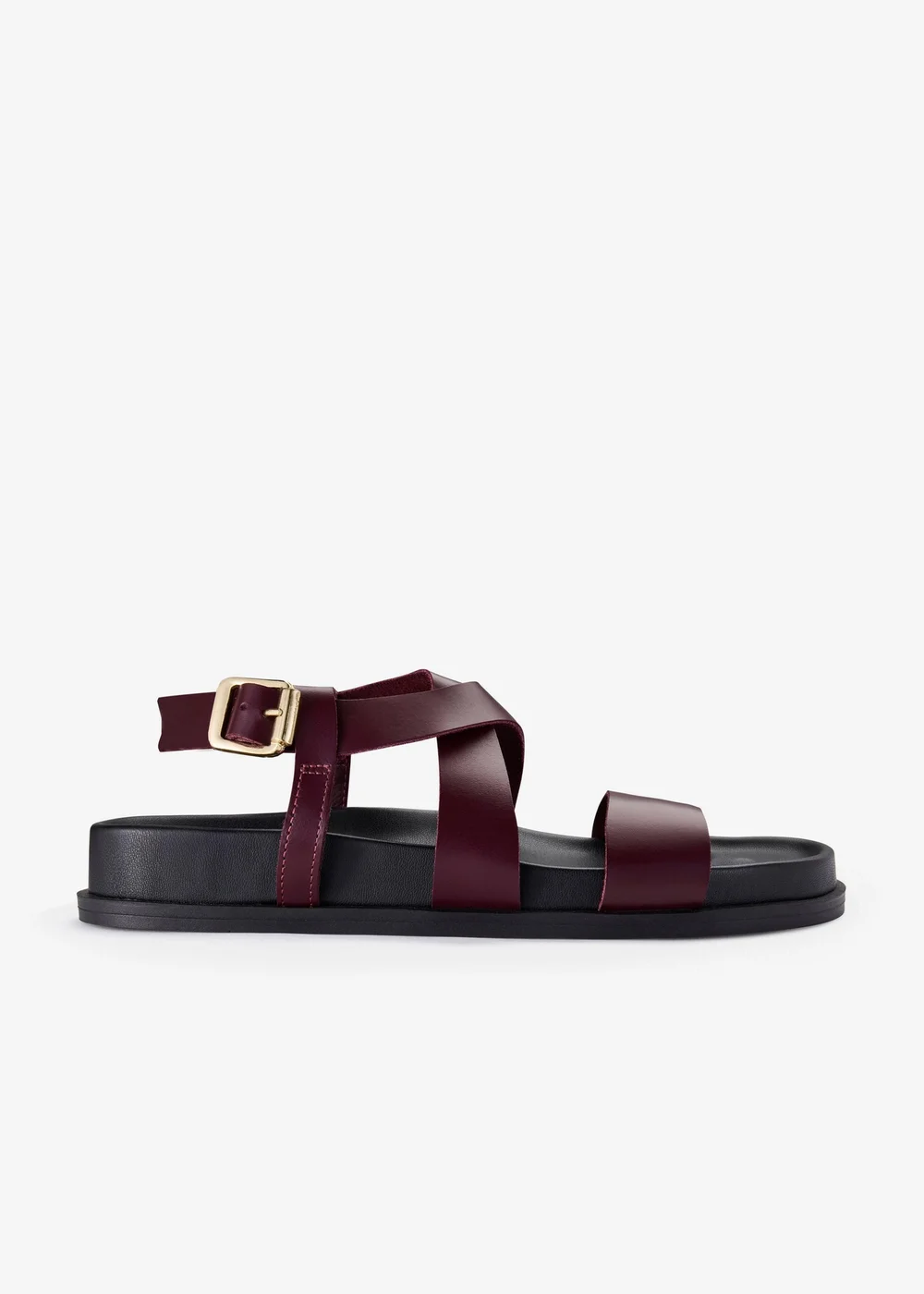 Clarks Womens Red Zarlea Strap Leather Standard - 4 Image 1