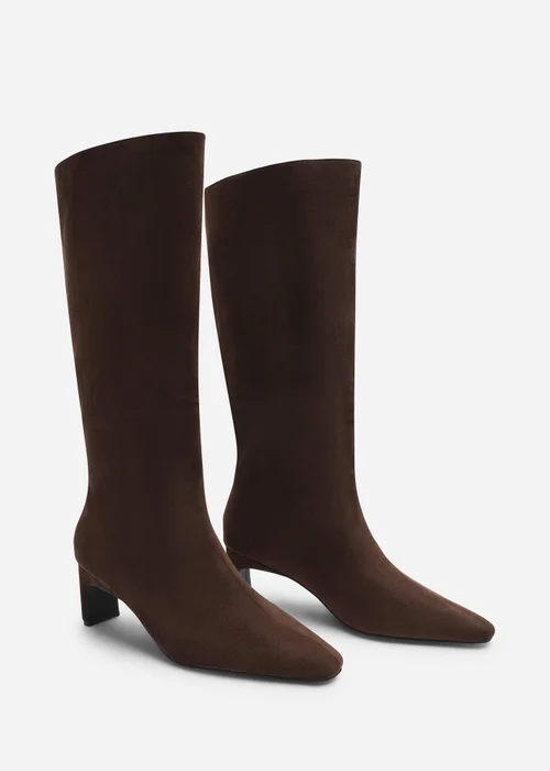 Where's That From Mckinley Dark Brown Knee High Straight Heel Boot - 5 Image 3