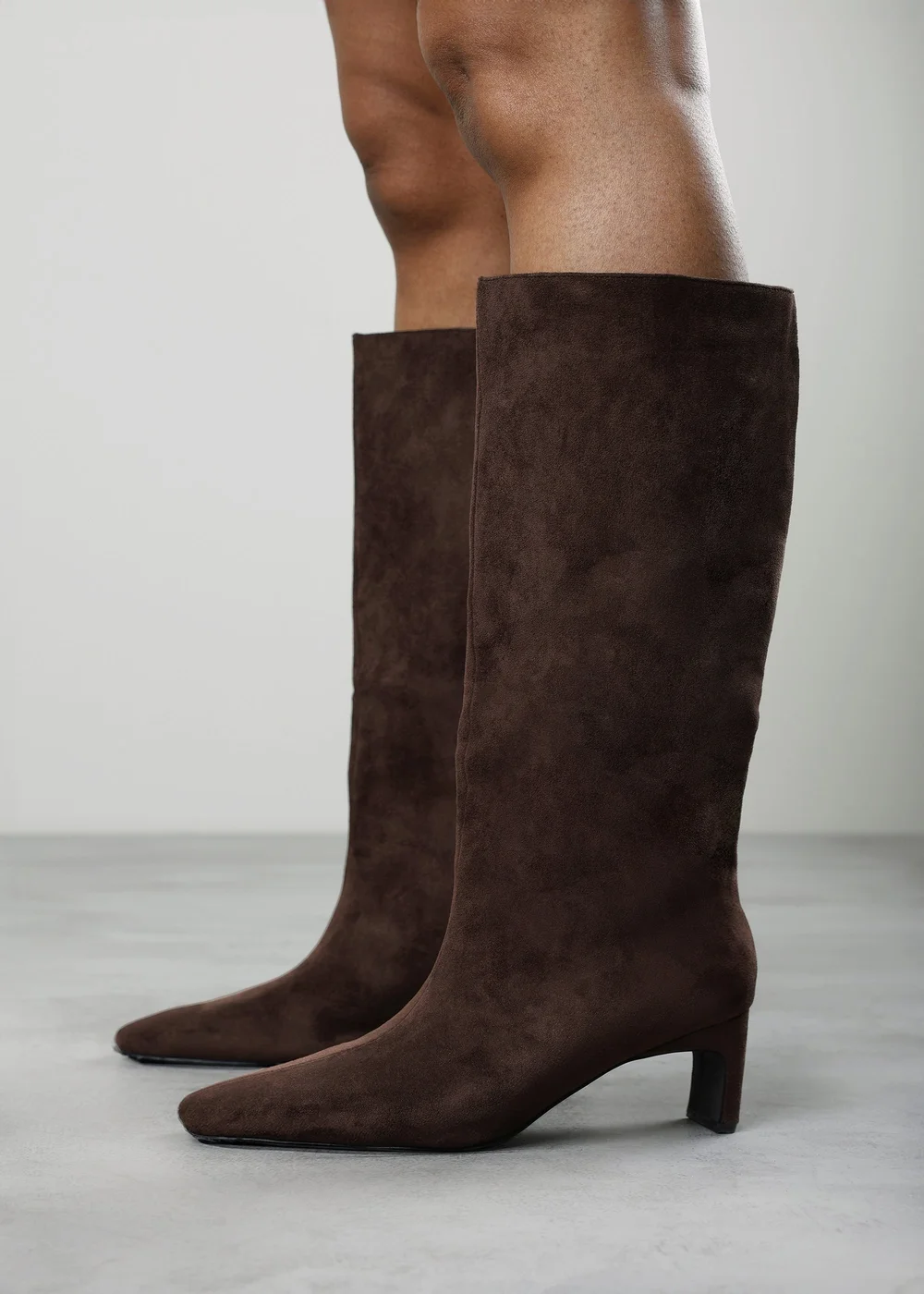 Where's That From Mckinley Dark Brown Knee High Straight Heel Boot - 5 Image 5