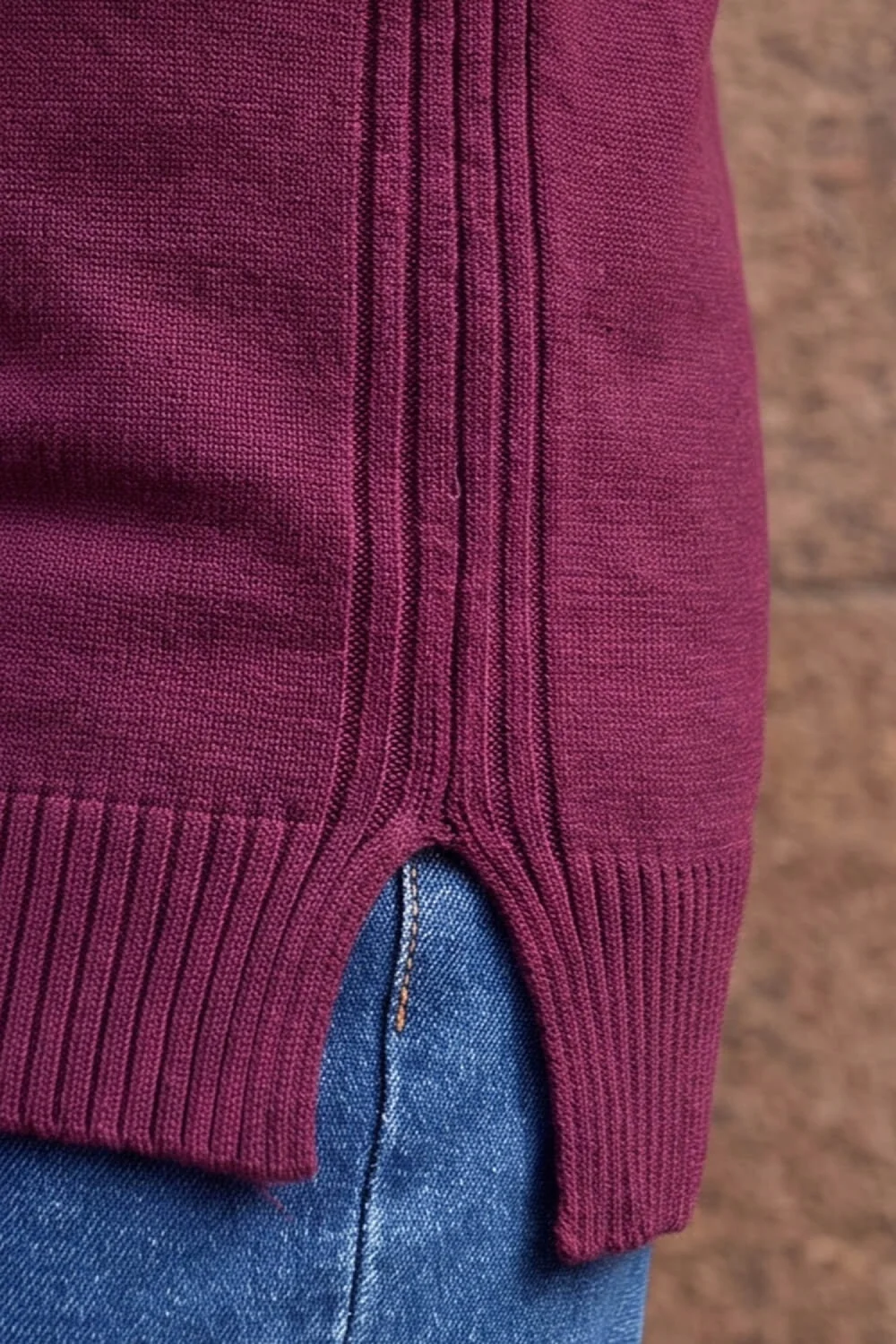 Roman Plum Petite Longline Knit Jumper - 18 Image 4