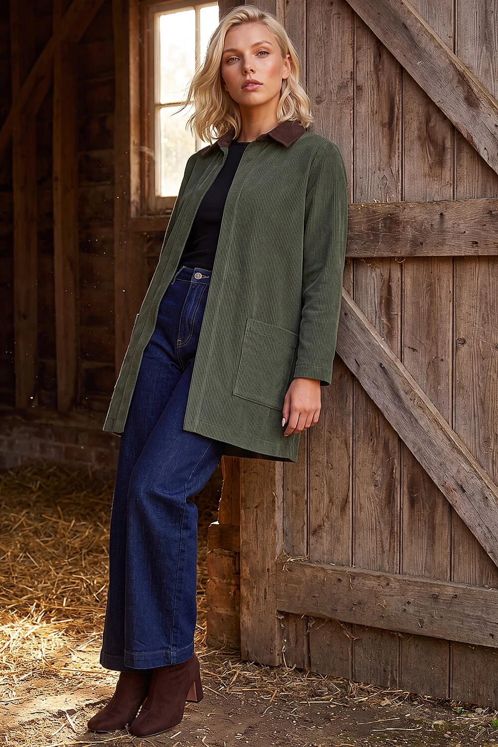 Roman Khaki Petite Cord Jacket - 8 Image 2
