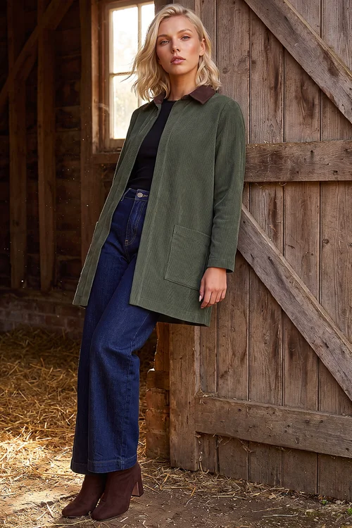 Roman Khaki Petite Cord Jacket - 8 Image 2