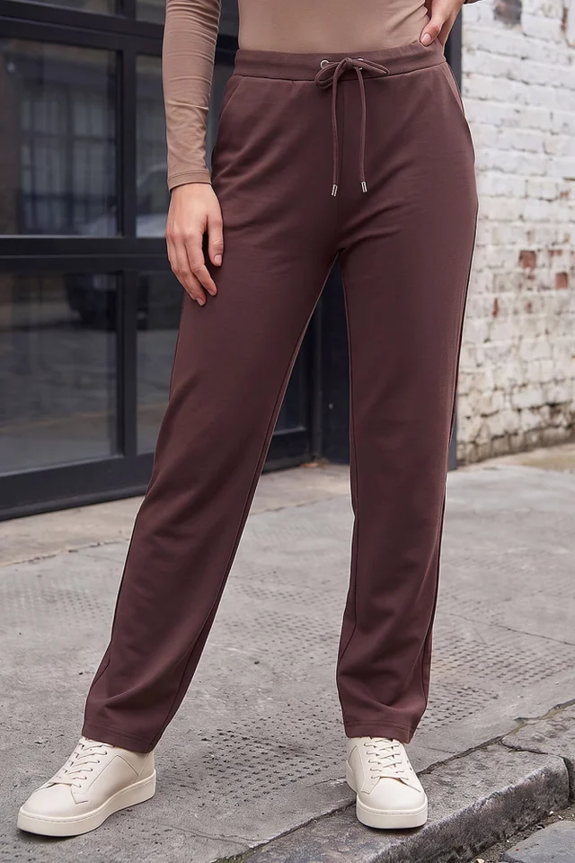 Roman Chocolate Petite Premium Stretch Trouser