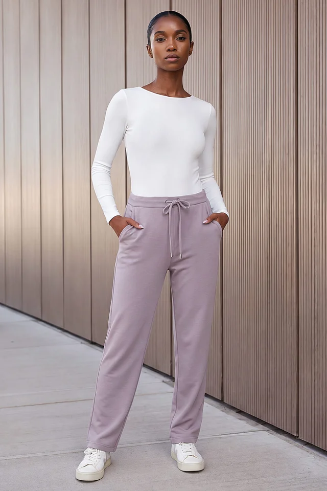 Roman Taupe Petite Premium Stretch Trouser